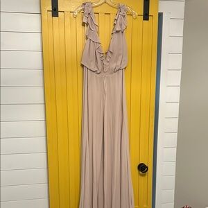 Reformation Cream Maxi Dress